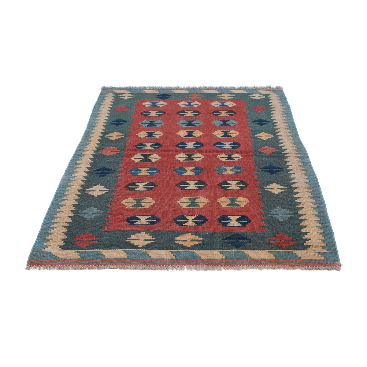 Kelim Rug - Oriental - 163 x 112 cm - dark red