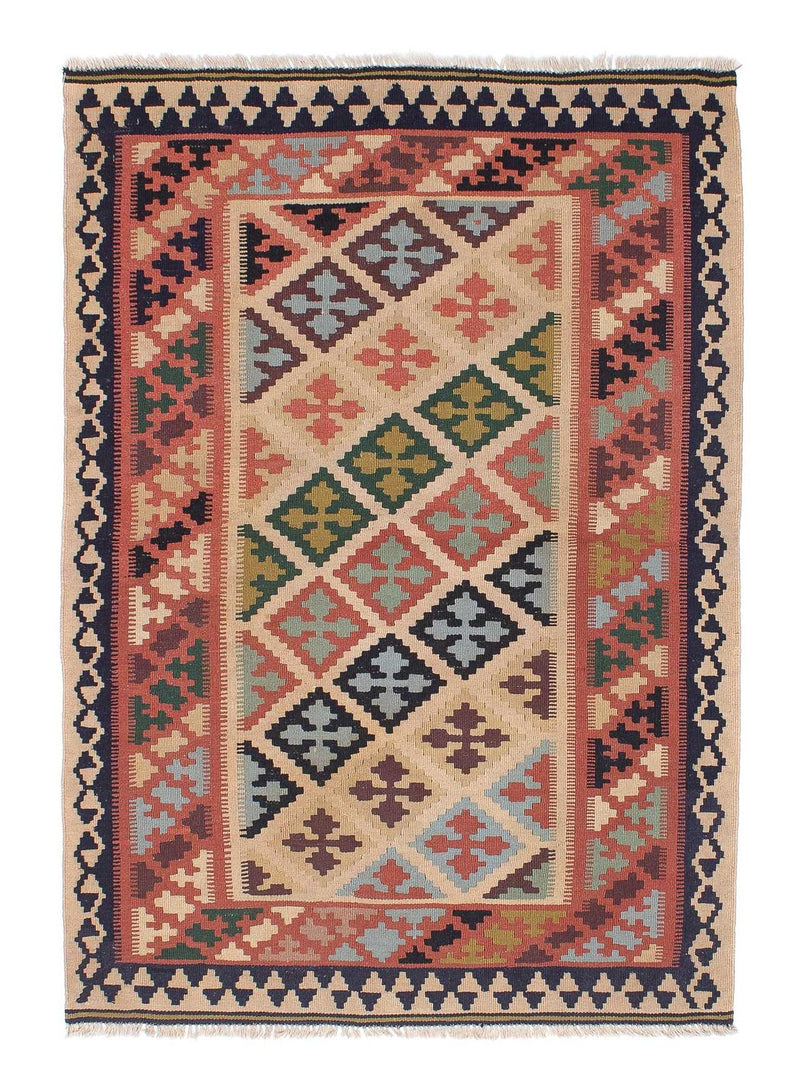 Kelim Teppich - Oriental 158 x 110 cm - mehrfarbig