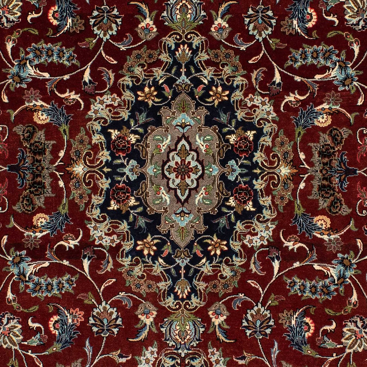 Perser Rug - Ghom - 204 x 138 cm - dark red