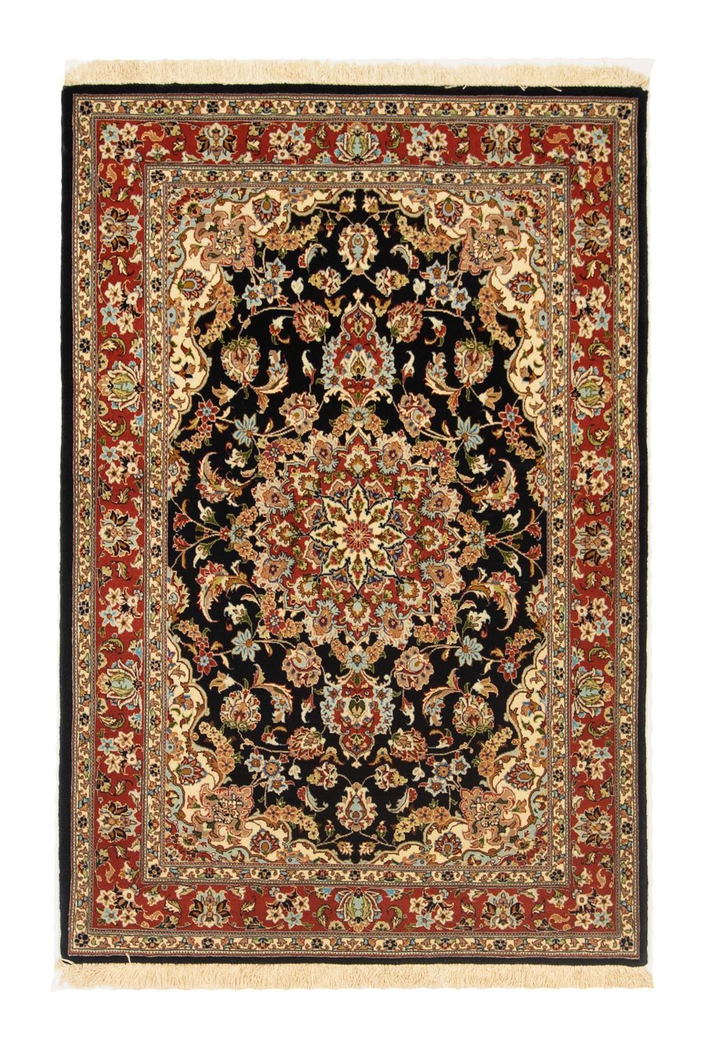 Perser Rug - Ghom - 146 x 100 cm - black