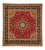 Perser Rug - Tabriz - Royal square  - 208 x 200 cm - red