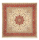 Täbriz - 50 Raj Teppich 209x208cm - Perserteppich