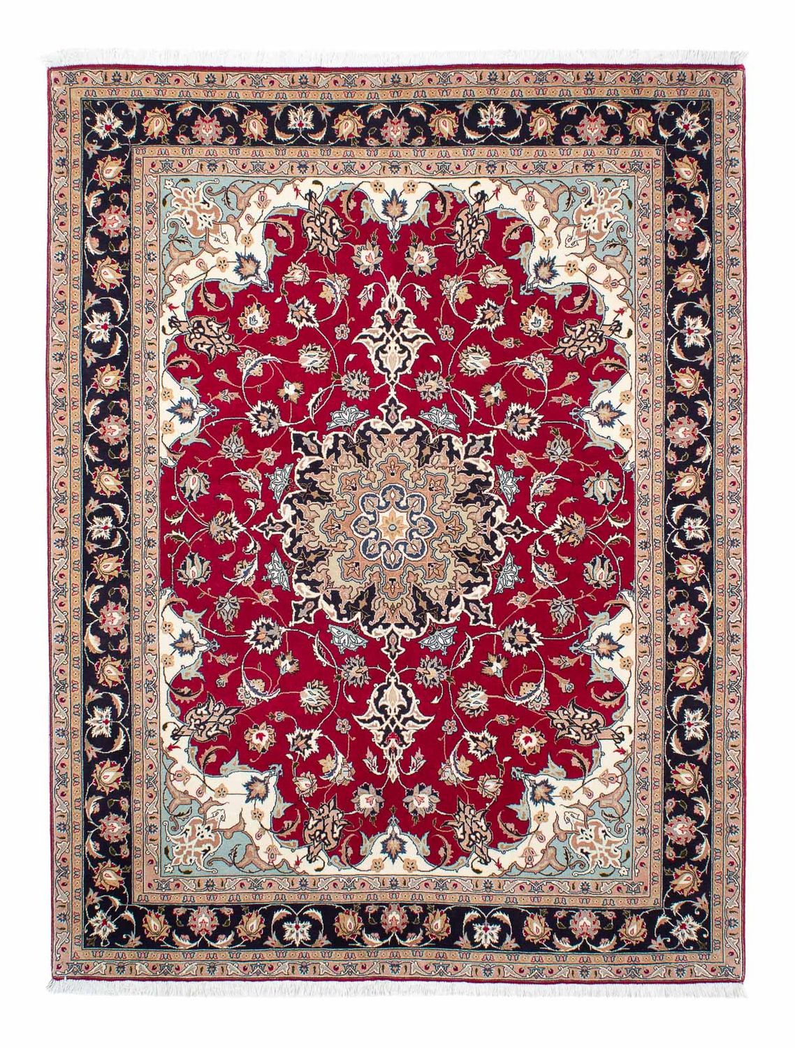 Perser Rug - Tabriz - Royal - 207 x 154 cm - red
