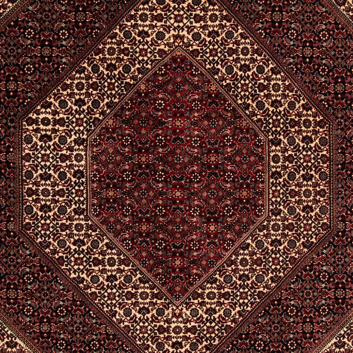 Perser Rug - Bidjar - 262 x 203 cm - dark red