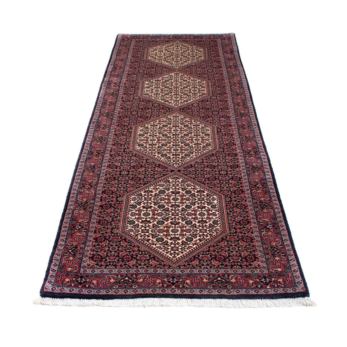 Runner Perser Rug - Bidjar - 289 x 83 cm - dark blue