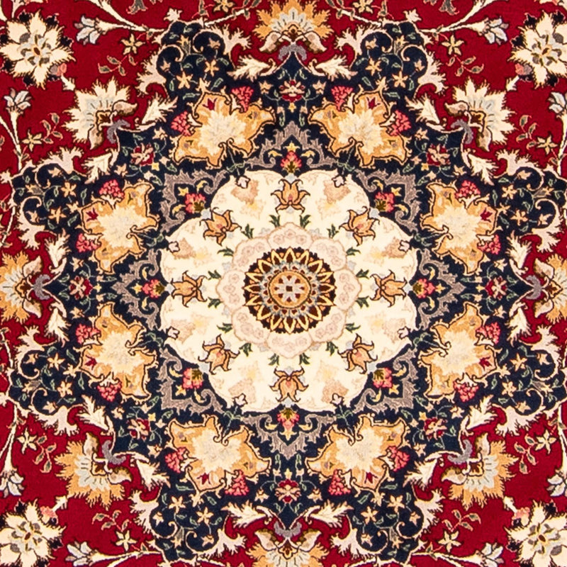 Perser Rug - Tabriz - Royal round  - 250 x 250 cm - dark red
