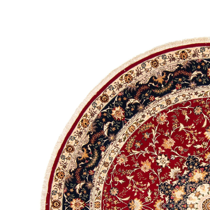 Perser Rug - Tabriz - Royal round  - 250 x 250 cm - dark red