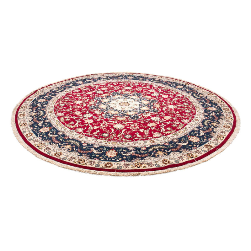 Perser Rug - Tabriz - Royal round  - 250 x 250 cm - dark red