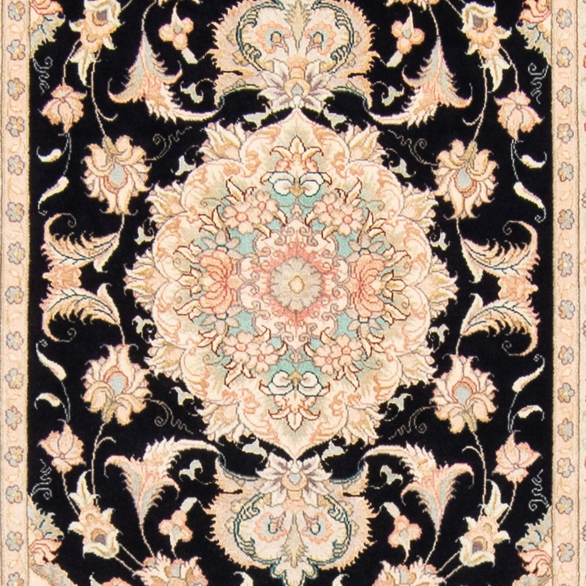 Runner Perser Rug - Tabriz - Royal - 419 x 87 cm - dark blue