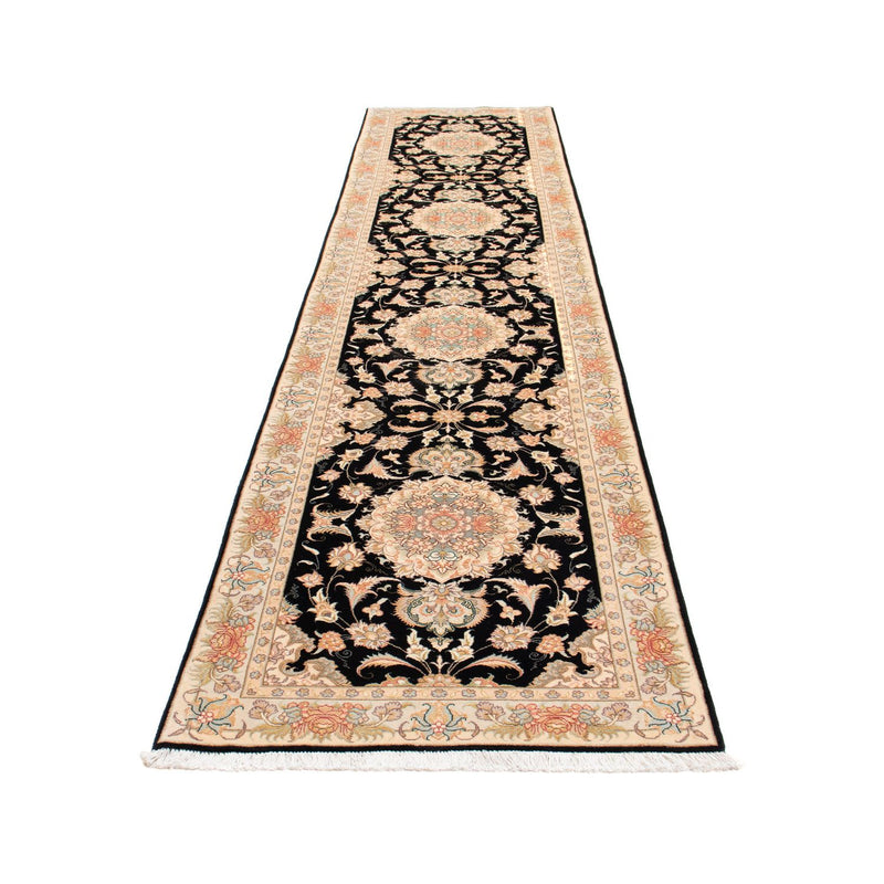 Runner Perser Rug - Tabriz - Royal - 419 x 87 cm - dark blue