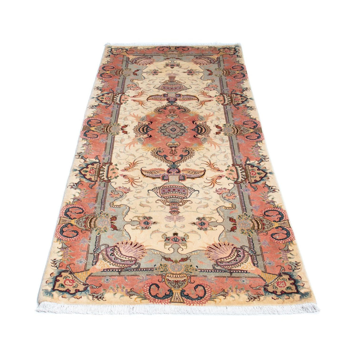 Runner Perser Rug - Tabriz - Royal - 203 x 80 cm - beige