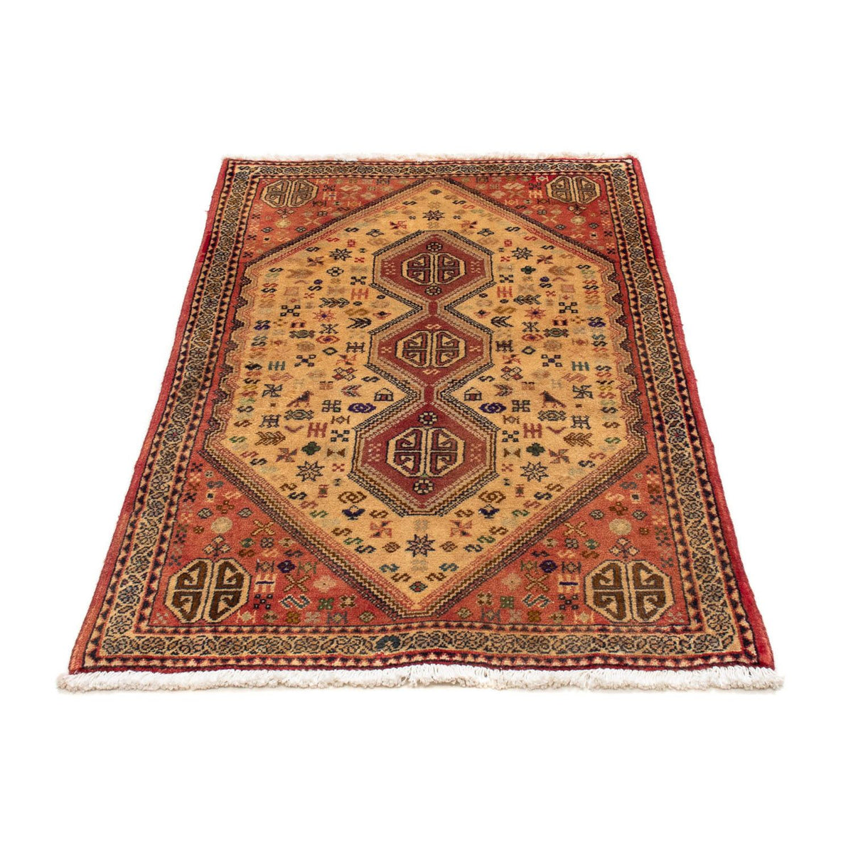 Perser Rug - Nomadic - 122 x 73 cm - light red