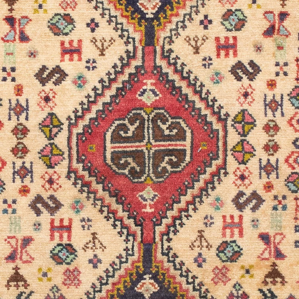 Perser Rug - Nomadic - 124 x 76 cm - light red