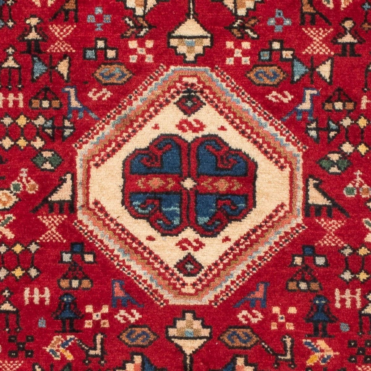 Perser Rug - Nomadic - 128 x 76 cm - red