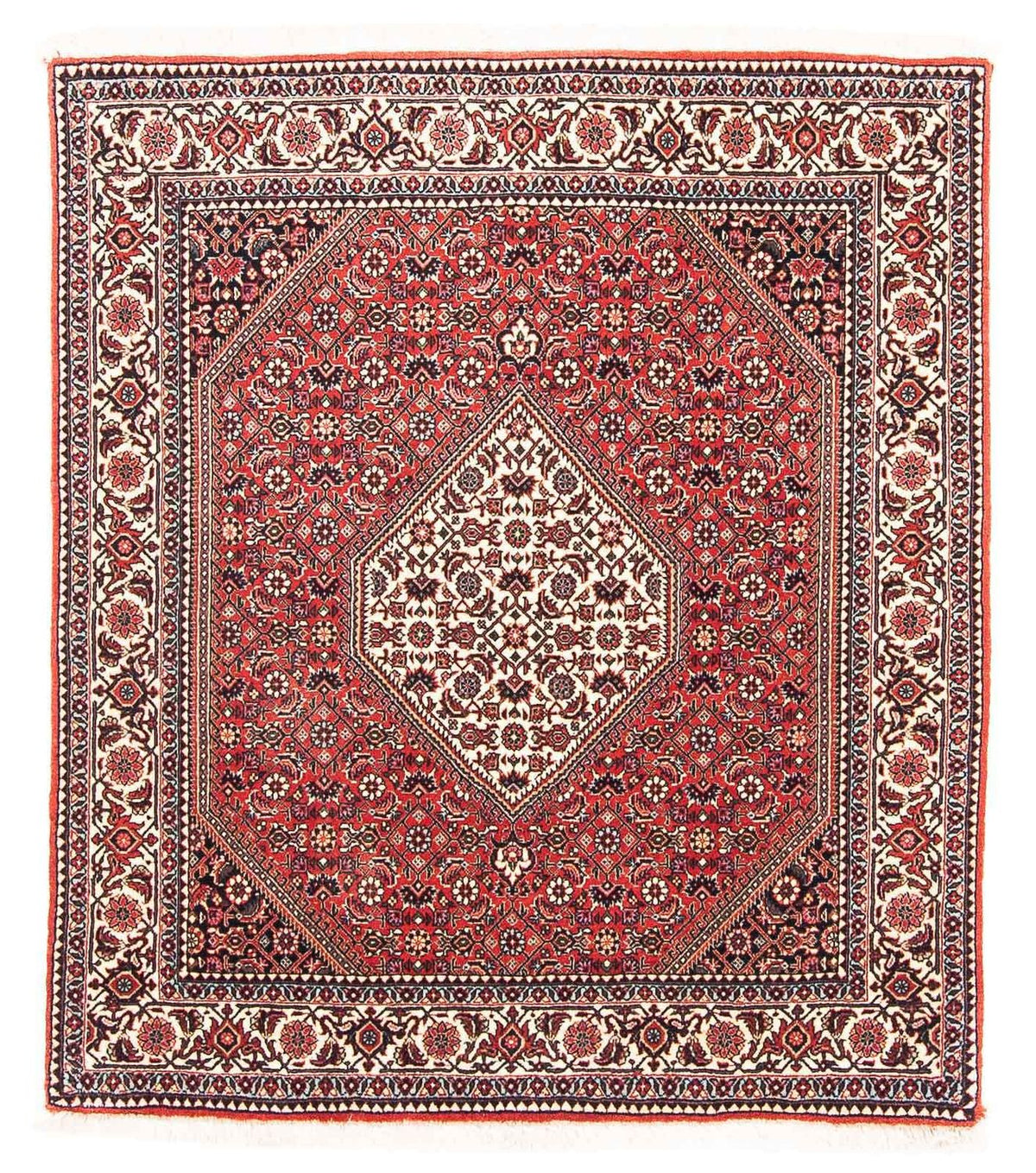 Perser Rug - Bidjar square  - 112 x 100 cm - red