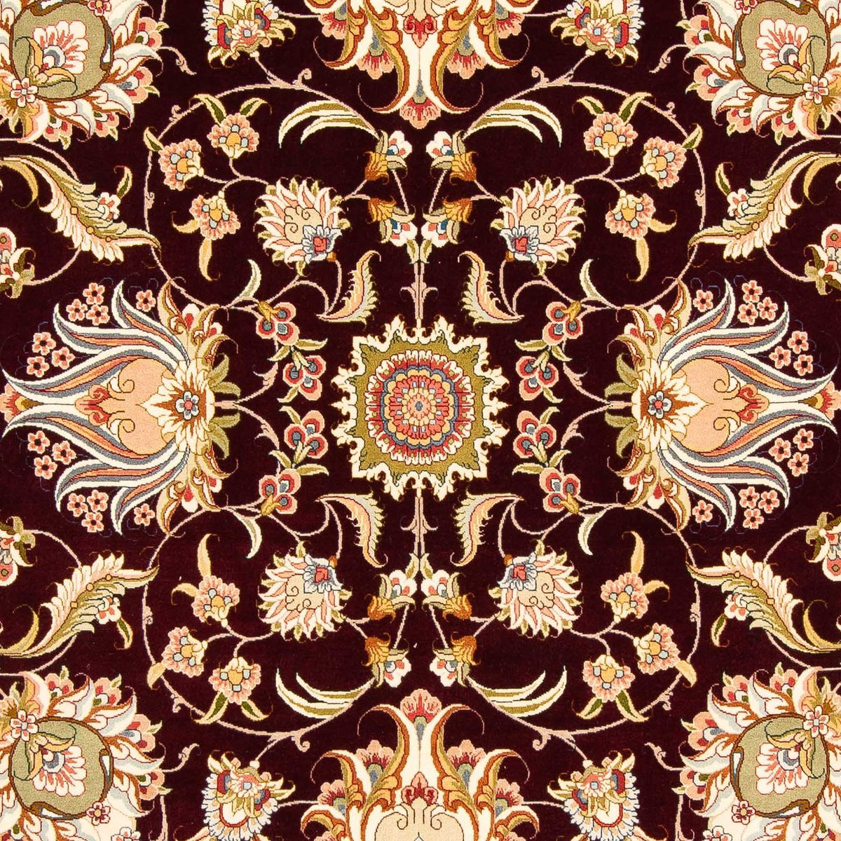 Perser Rug - Tabriz - Royal - 314 x 203 cm - dark red