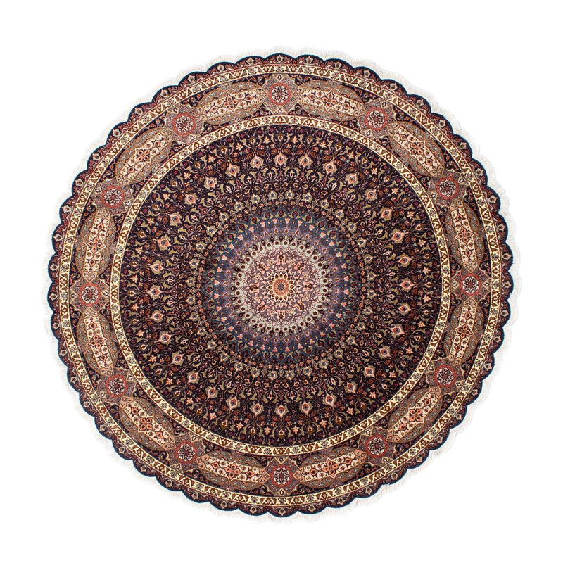Perser Rug - Tabriz - Royal round  - 240 x 240 cm - dark blue