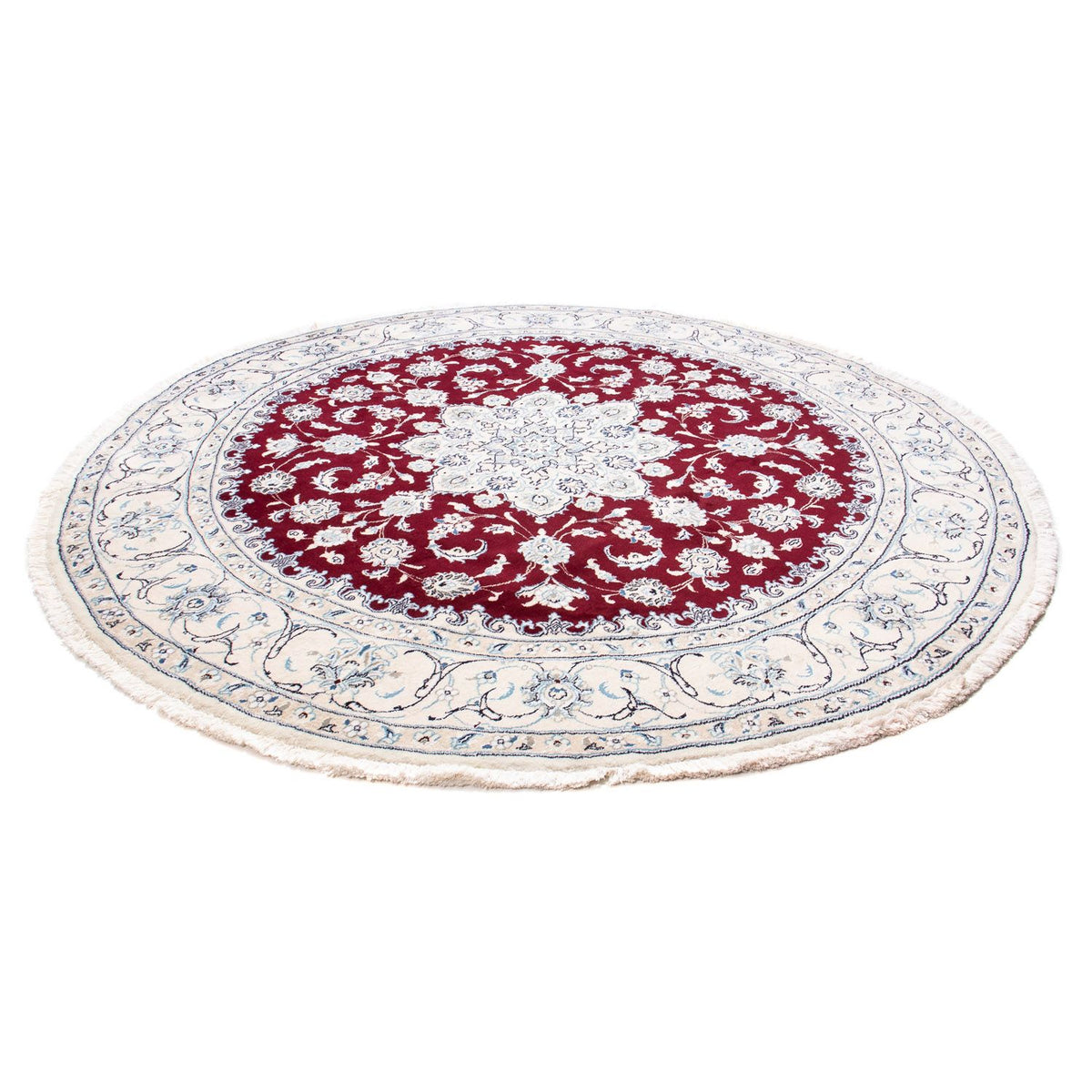 Perser Rug - Nain round  - 245 x 245 cm - dark red