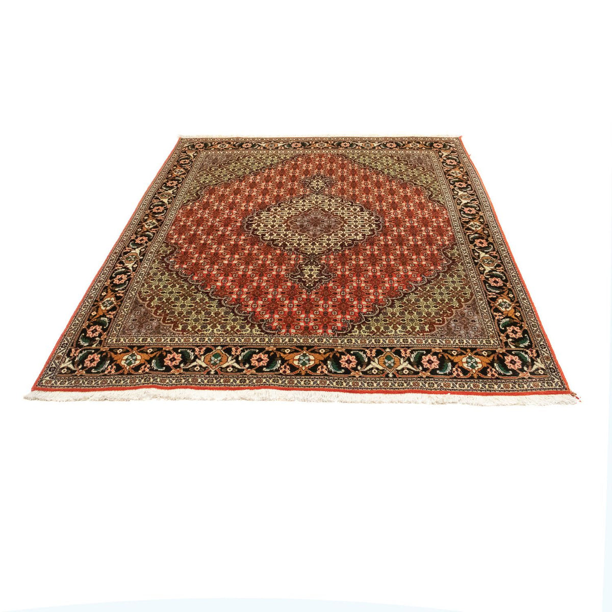 Perser Rug - Tabriz - 191 x 154 cm - dark red