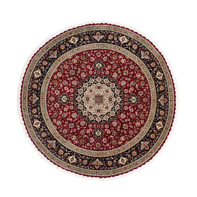 Perser Rug - Tabriz - Royal round  - 245 x 245 cm - dark red
