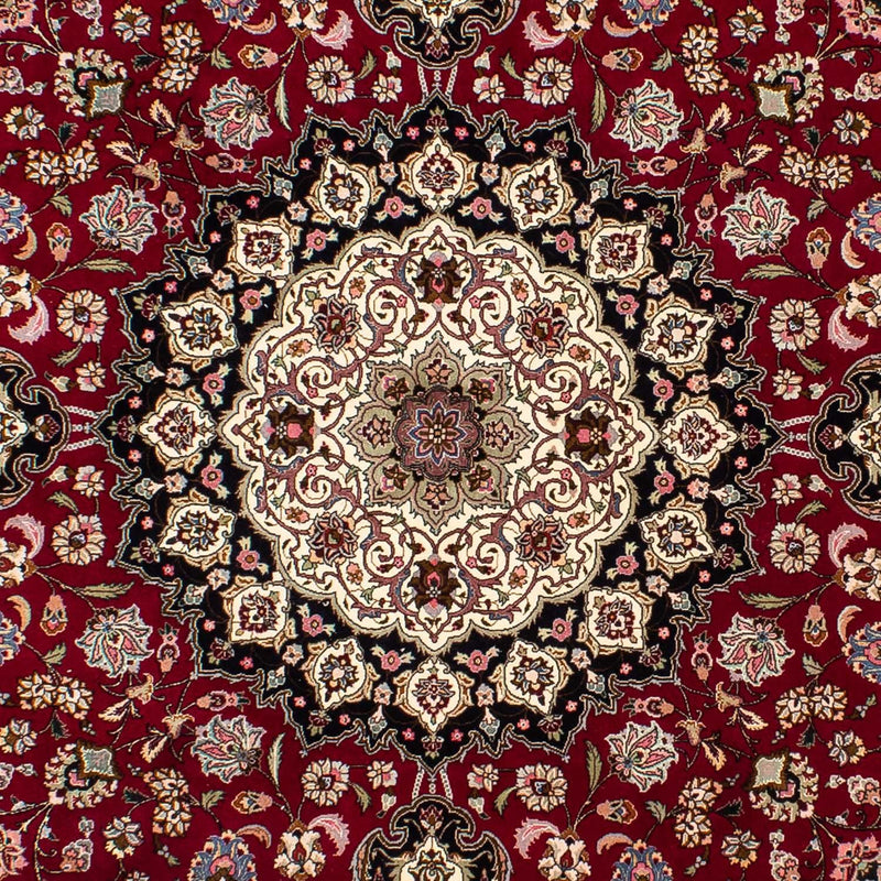 Perser Rug - Tabriz - Royal round  - 245 x 245 cm - dark red