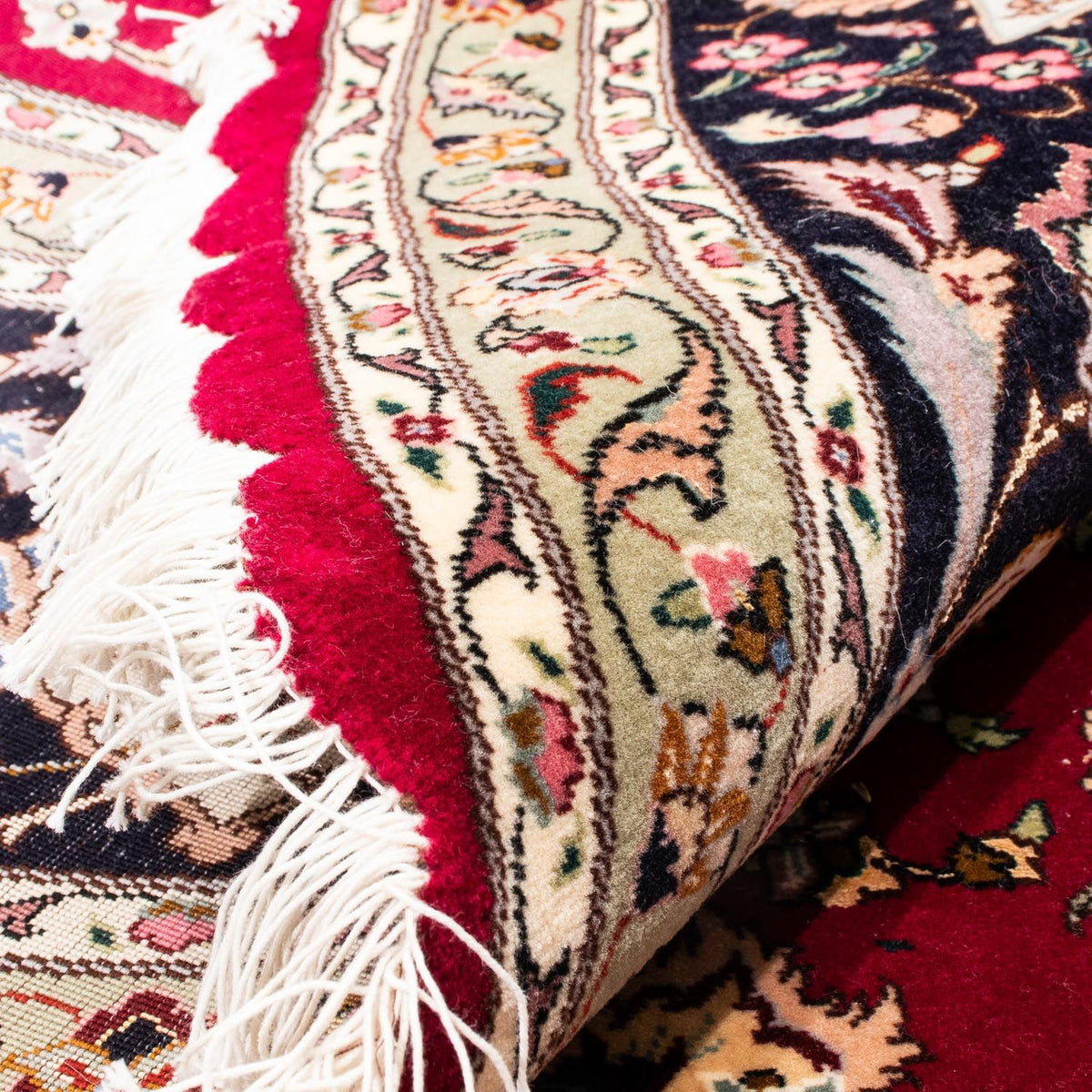 Perser Rug - Tabriz - Royal round  - 245 x 245 cm - dark red