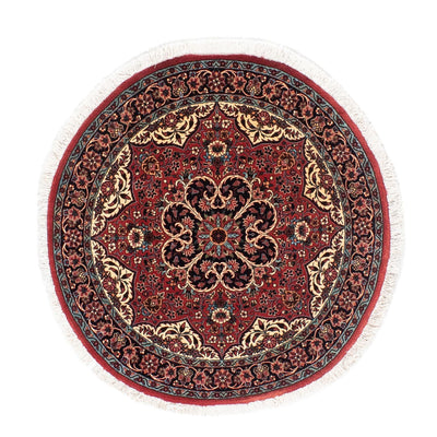 Perser Rug - Bidjar round  - 100 x 100 cm - dark red