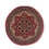 Perser Rug - Bidjar round  - 100 x 100 cm - dark red