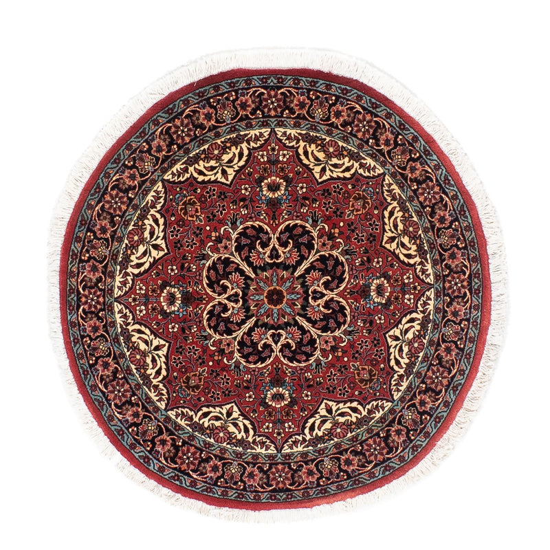 Perser Rug - Bidjar round  - 100 x 100 cm - dark red