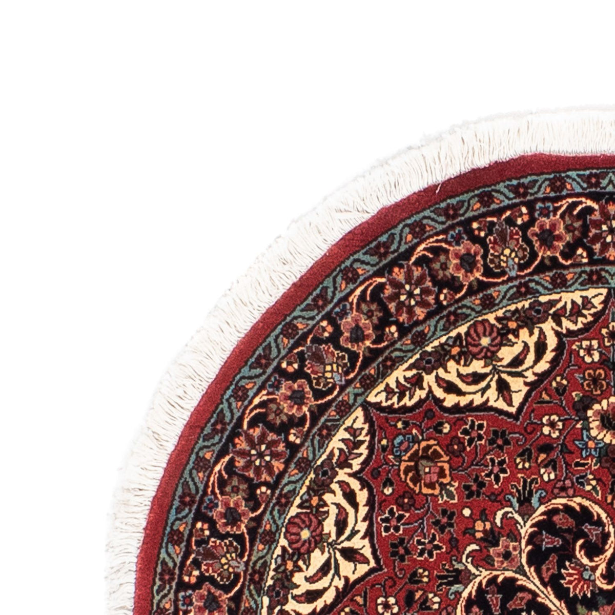 Perser Rug - Bidjar round  - 100 x 100 cm - dark red