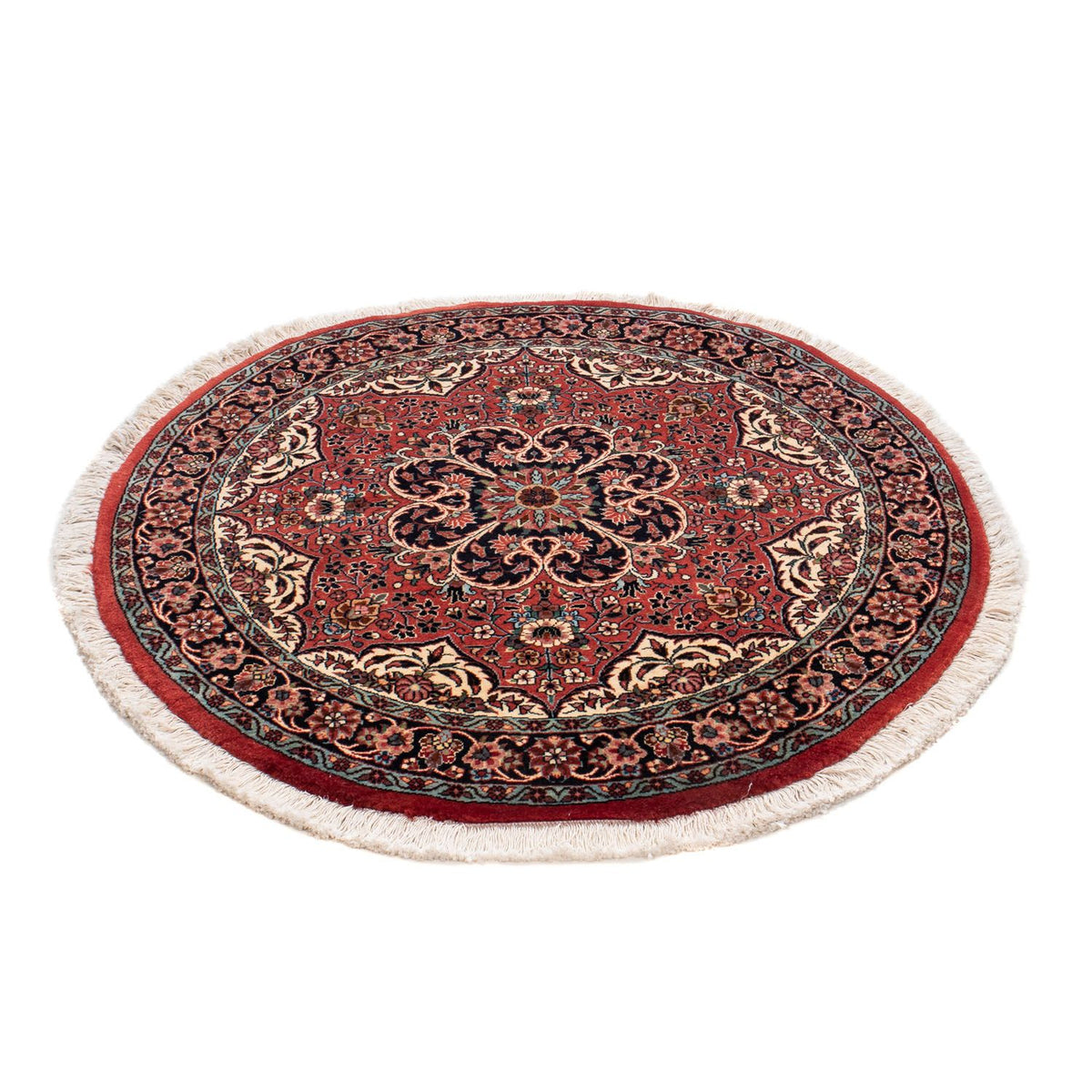 Perser Rug - Bidjar round  - 100 x 100 cm - dark red