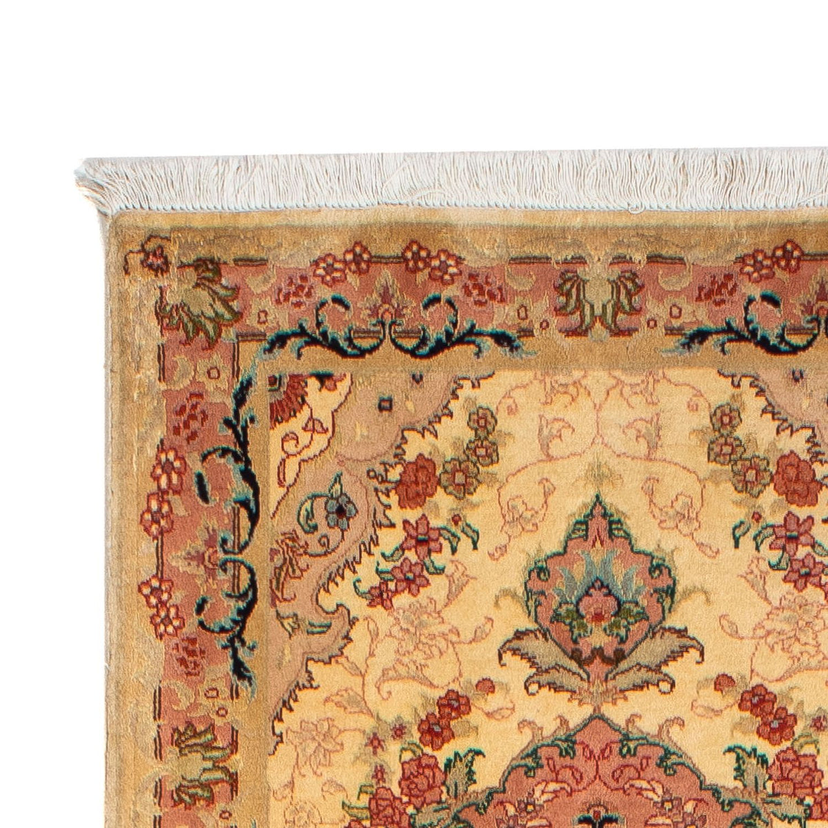 Runner Perser Rug - Tabriz - Royal - 295 x 78 cm - light brown