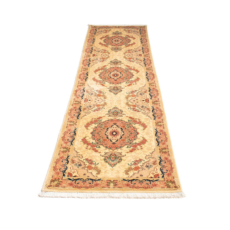 Runner Perser Rug - Tabriz - Royal - 295 x 78 cm - light brown