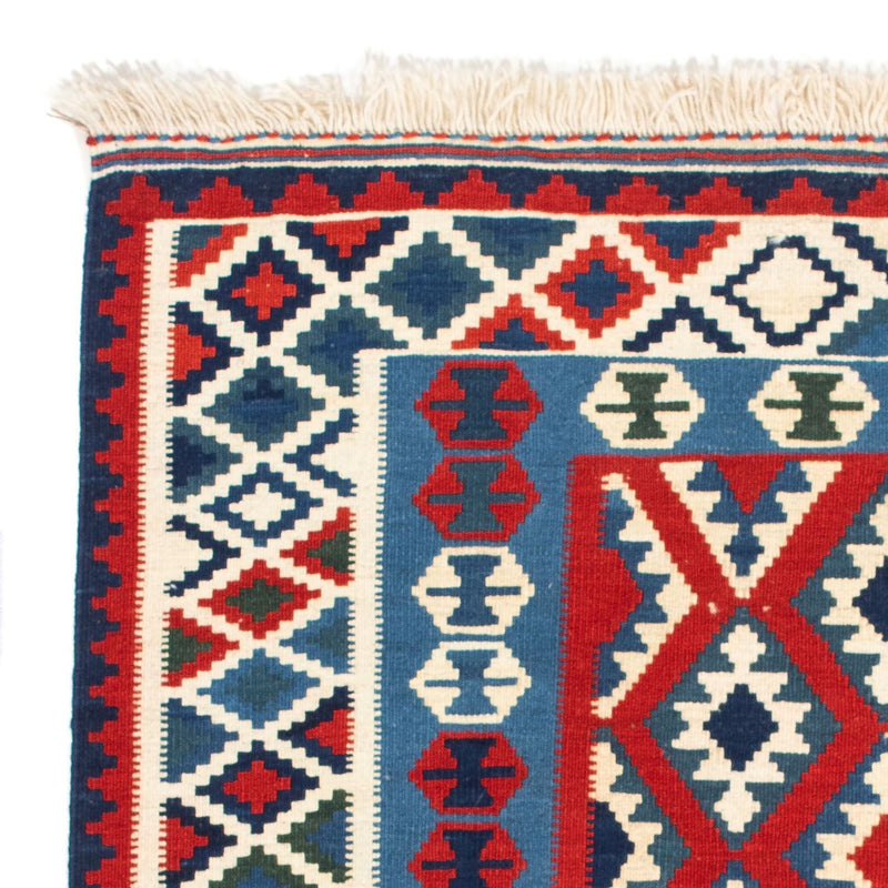 Kelim Rug - Oriental square  - 104 x 103 cm - dark red