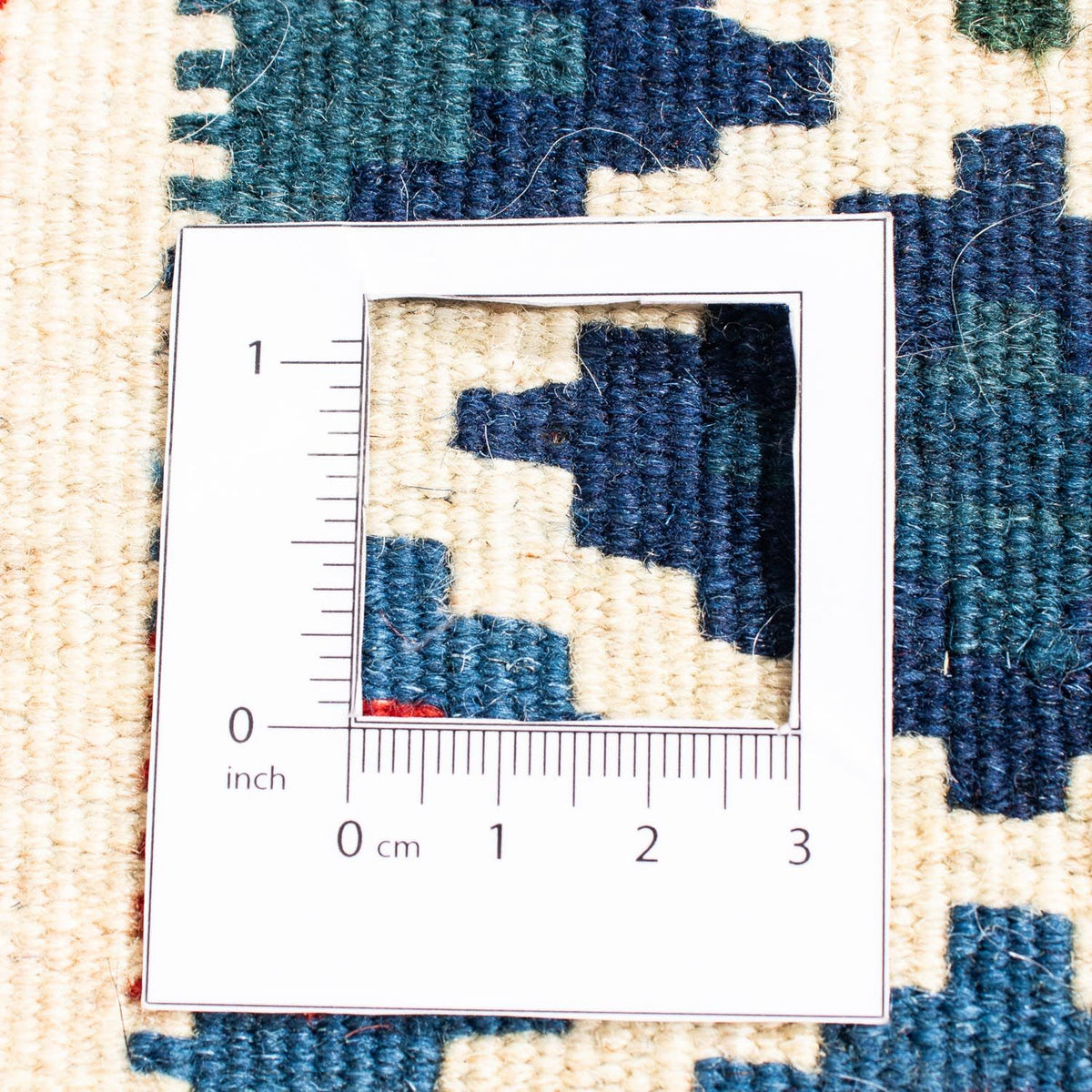 Kelim Rug - Oriental square  - 104 x 103 cm - dark red