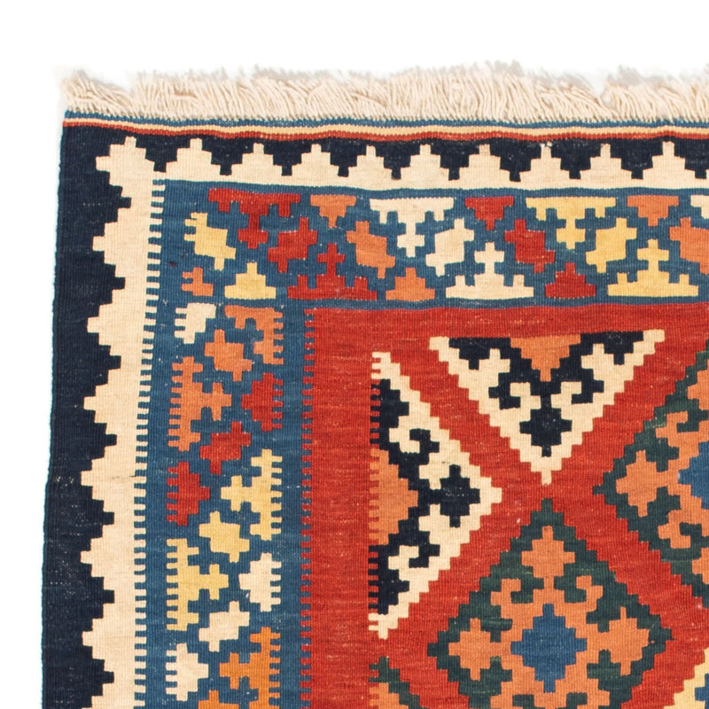 Kelim Rug - Oriental square  - 105 x 101 cm - red