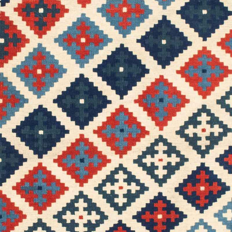 Kelim Rug - Oriental square  - 100 x 100 cm - beige