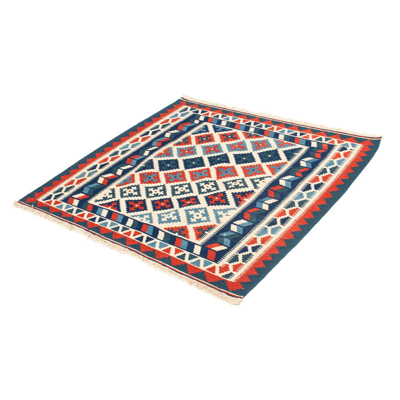 Kelim Rug - Oriental square  - 100 x 100 cm - beige