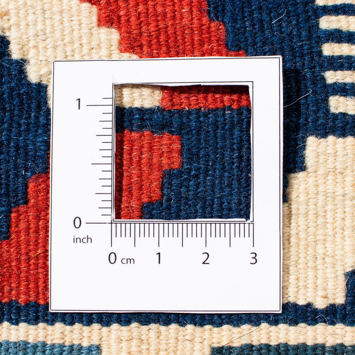 Kelim Rug - Oriental square  - 100 x 100 cm - beige