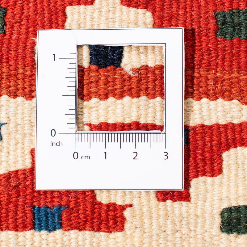 Kelim Rug - Oriental square  - 106 x 104 cm - red