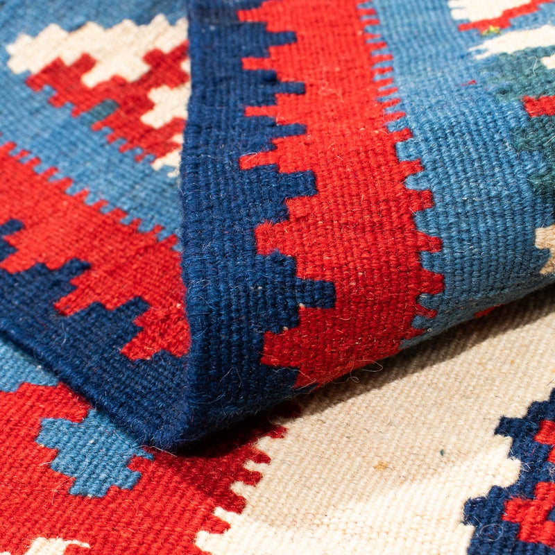 Kelim Rug - Oriental square  - 100 x 100 cm - beige