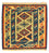 Kelim Rug - Oriental square  - 102 x 101 cm - multicolored