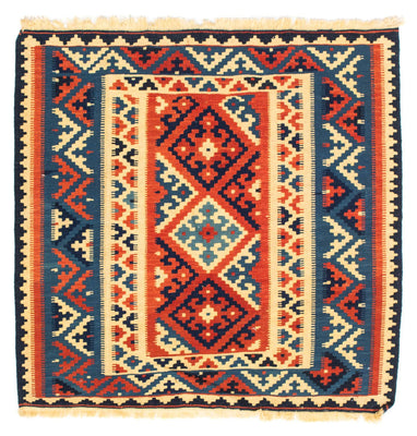 Kelim Rug - Oriental square  - 104 x 101 cm - multicolored