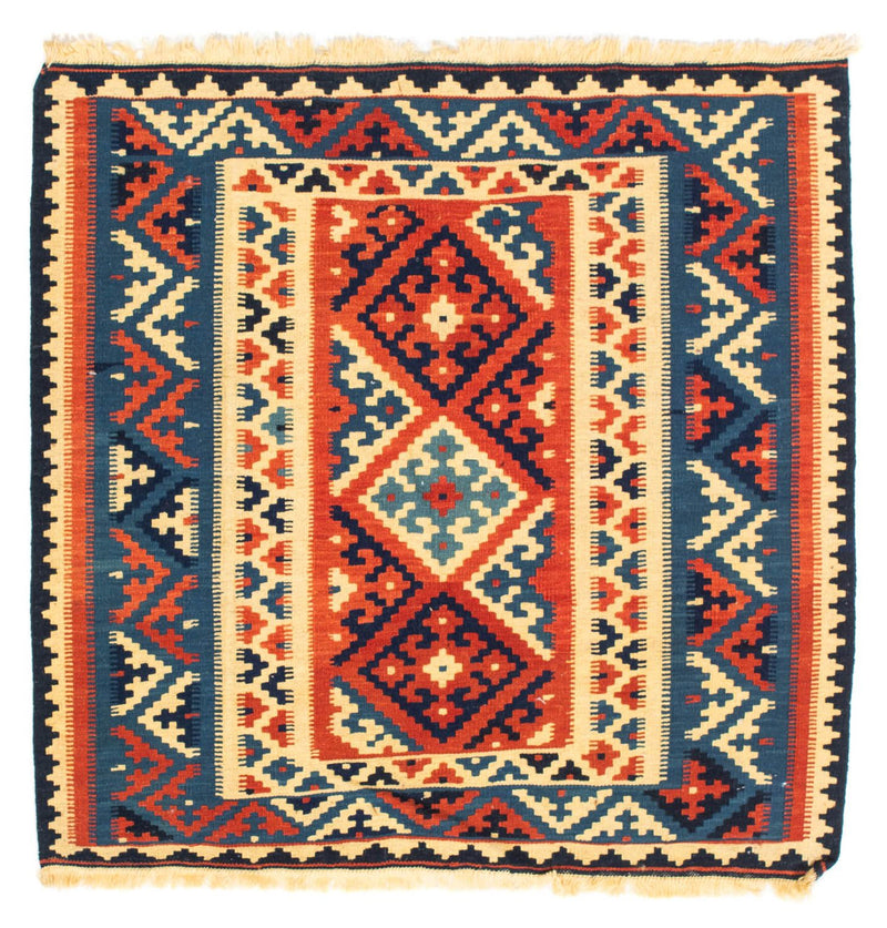 Kelim Rug - Oriental square  - 104 x 101 cm - multicolored