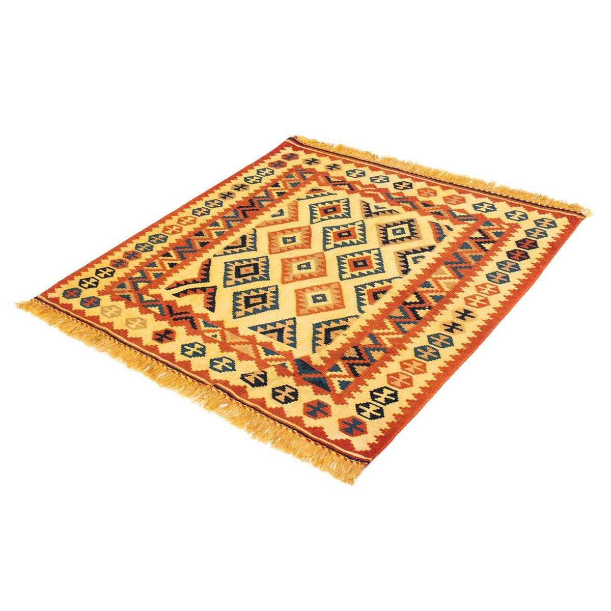 Kelim Rug - Oriental square  - 103 x 100 cm - beige