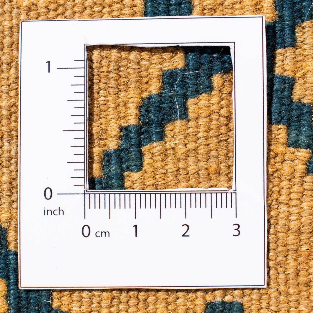 Kelim Rug - Oriental square  - 100 x 98 cm - dark blue