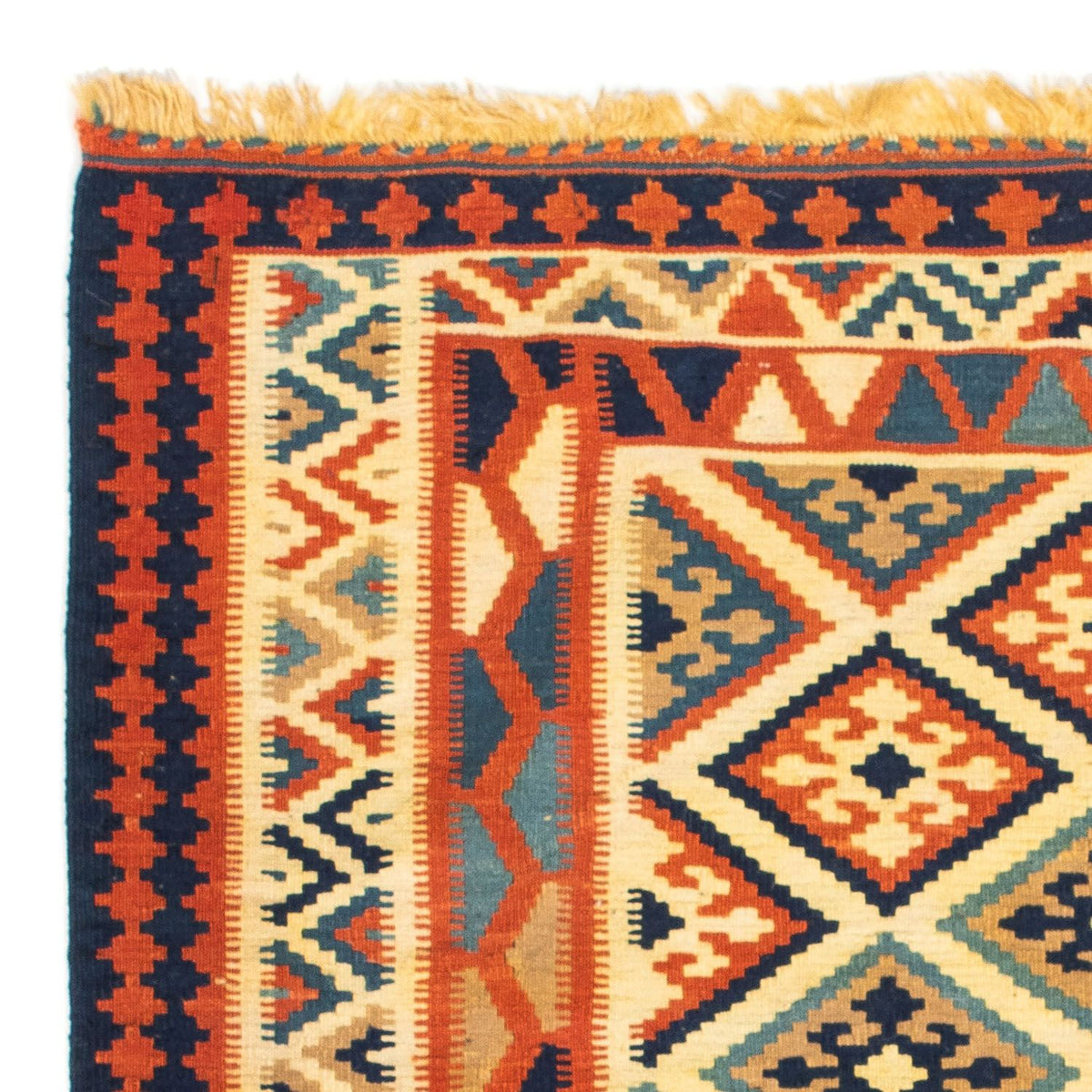 Kelim Rug - Oriental square  - 103 x 100 cm - beige