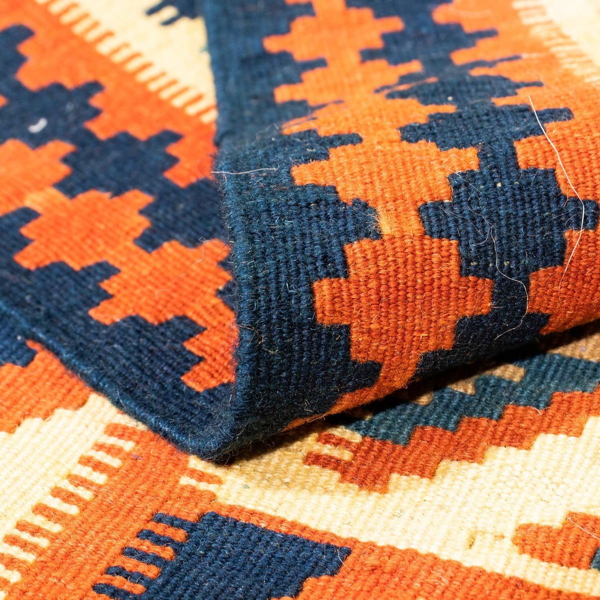 Kelim Rug - Oriental square  - 103 x 100 cm - beige