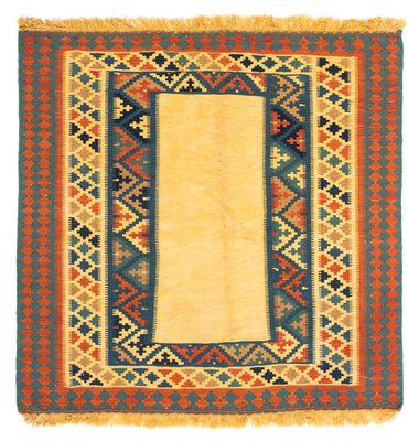 Kelim Rug - Oriental square  - 100 x 97 cm - beige