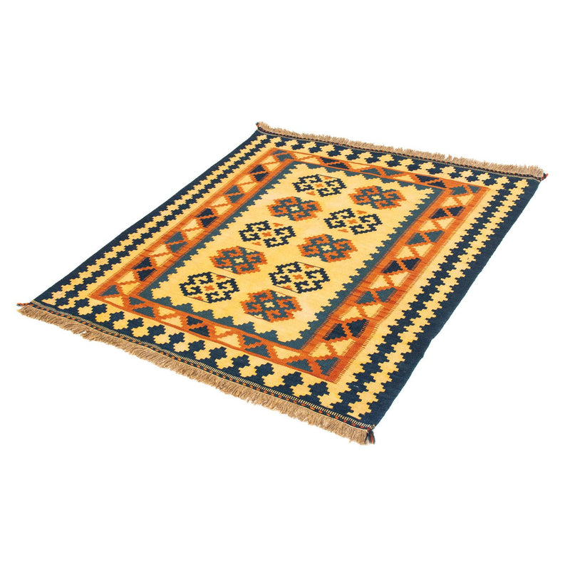 Kelim Rug - Oriental square  - 107 x 100 cm - light beige